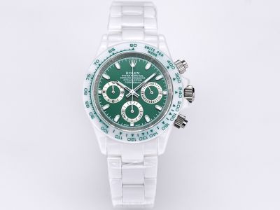 ROLEX Daytona Daytona Green Dial Hohlogram Ceramics Case 43MM diameter Quartz Movement Watch